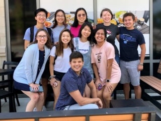 Lab members group photo summer 2019