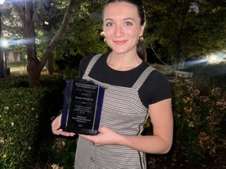 PhD Student Brittanie Winfield wins award at Duke Maixner Symposium