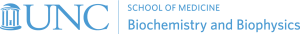 blue writing of logo for Biochemistry and Biophysic