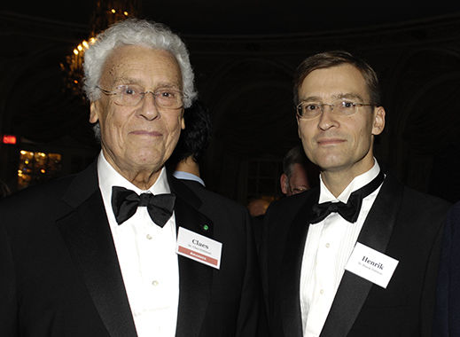 From left to right, Drs. Claes and Henrik Dohlman (photo courtesy of ASBMB)