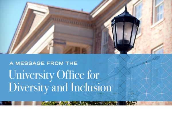 office of university diversity and inclusion message banner