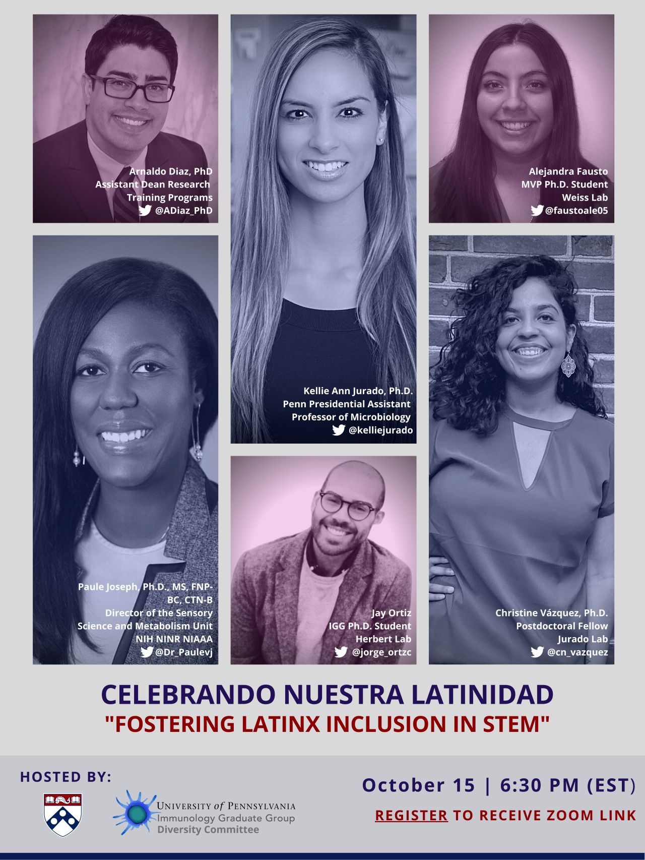 Fostering Latinx inclusion in STEM on October 15 at 6 30 pm