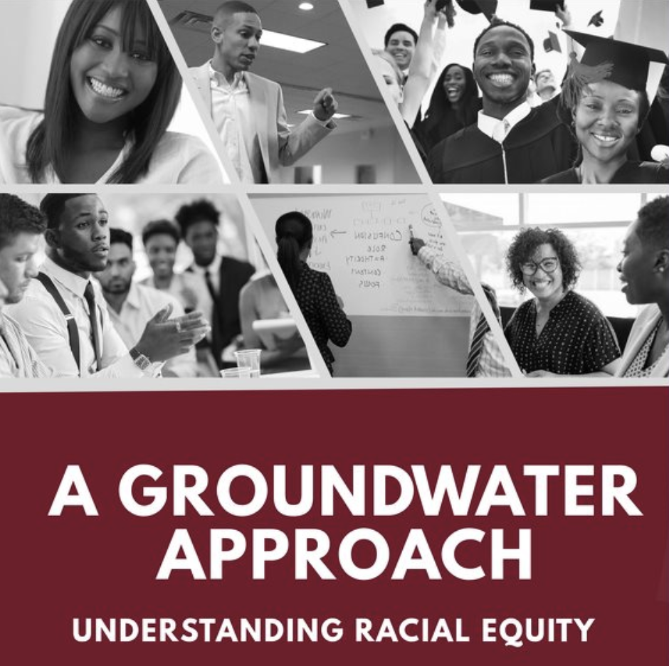 groundwater approach understanding racial equity 6 images include classroom with people of color