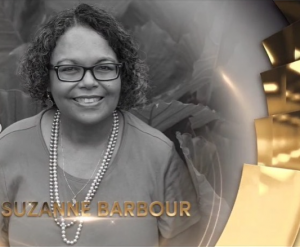 Suzanne Barbour with gold