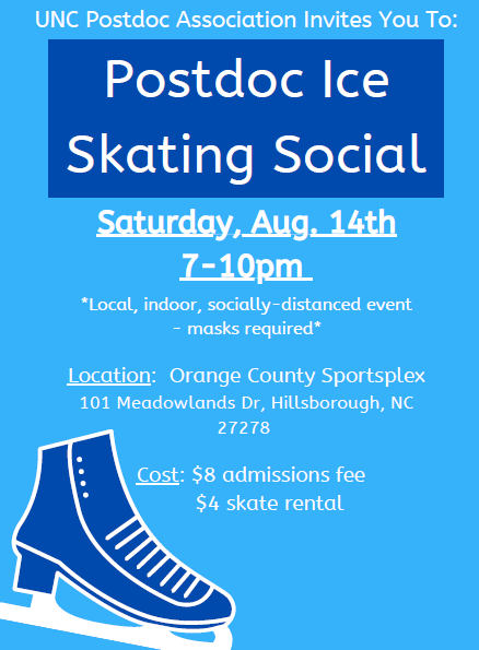 all text is on this post. Image of a blue background with a dark blue ice skate