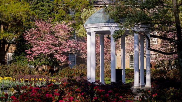 The Old Well on the campus of the University of North Carolina at Chapel Hill. April 11, 2019. (Jon Gardiner/UNC-Chapel Hill)