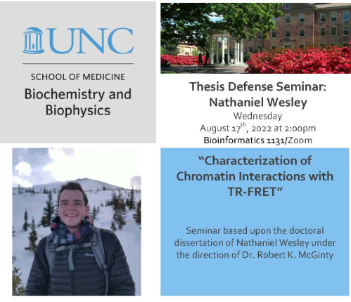 image of Nathaniel Wesley. student thesis defense details on this post.