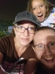 Leiah Carey and her family