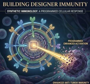 An 3D rendering of synthetic immunology: a programmed cellular response