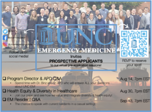 Link to Virtual "Meet and Greet" for UNC Emergency Medicine Residency Program