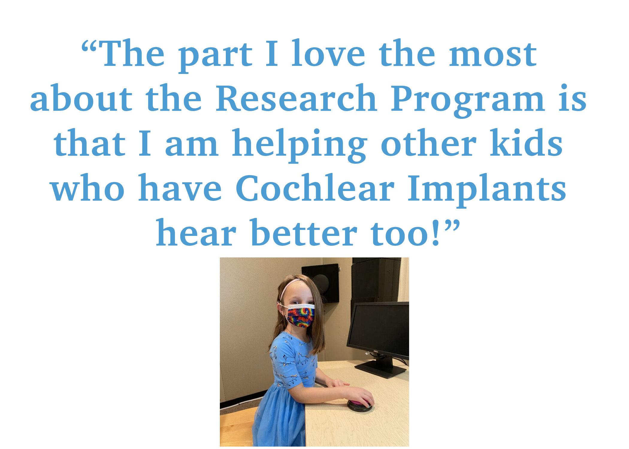 Pediatric Cochlear Implant Patient - Click to Read