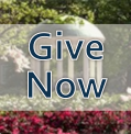 UNC Old Well with azaleas and the words, "Give Now",  link goes to Gene Therapy Center Giving Page: https://www.med.unc.edu/genetherapy/giving/ 