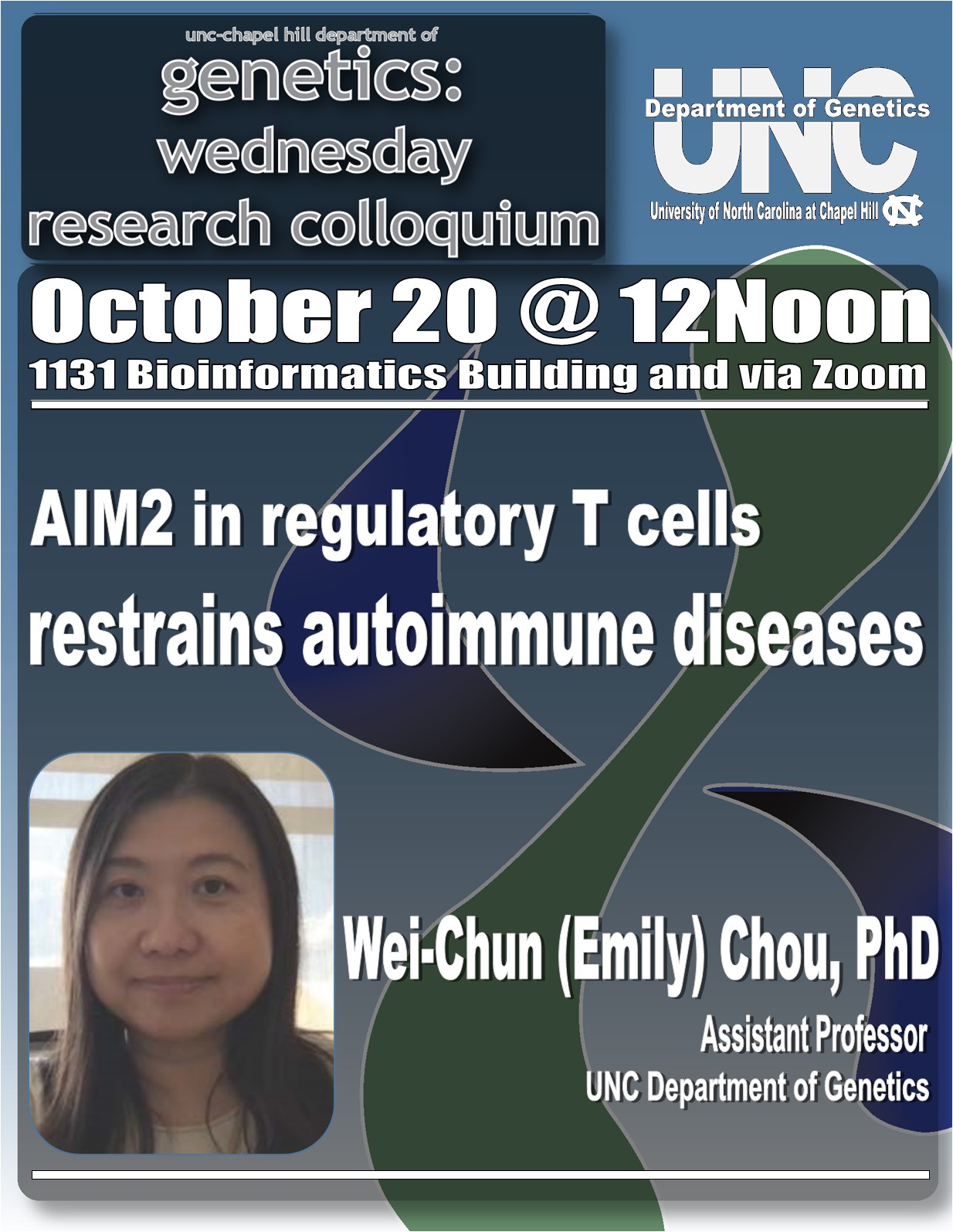 Genetics Colloquium_21 1020 Wei Chun Emily Chou