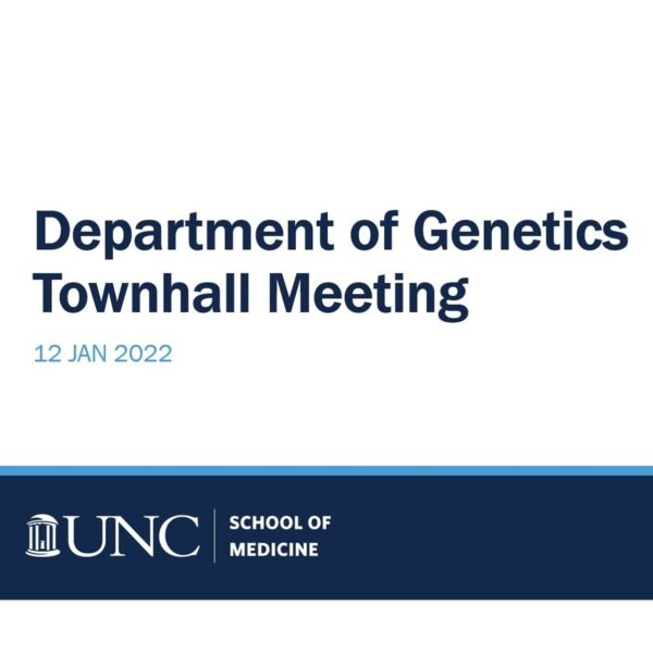 Genetics Town Hall January 2022