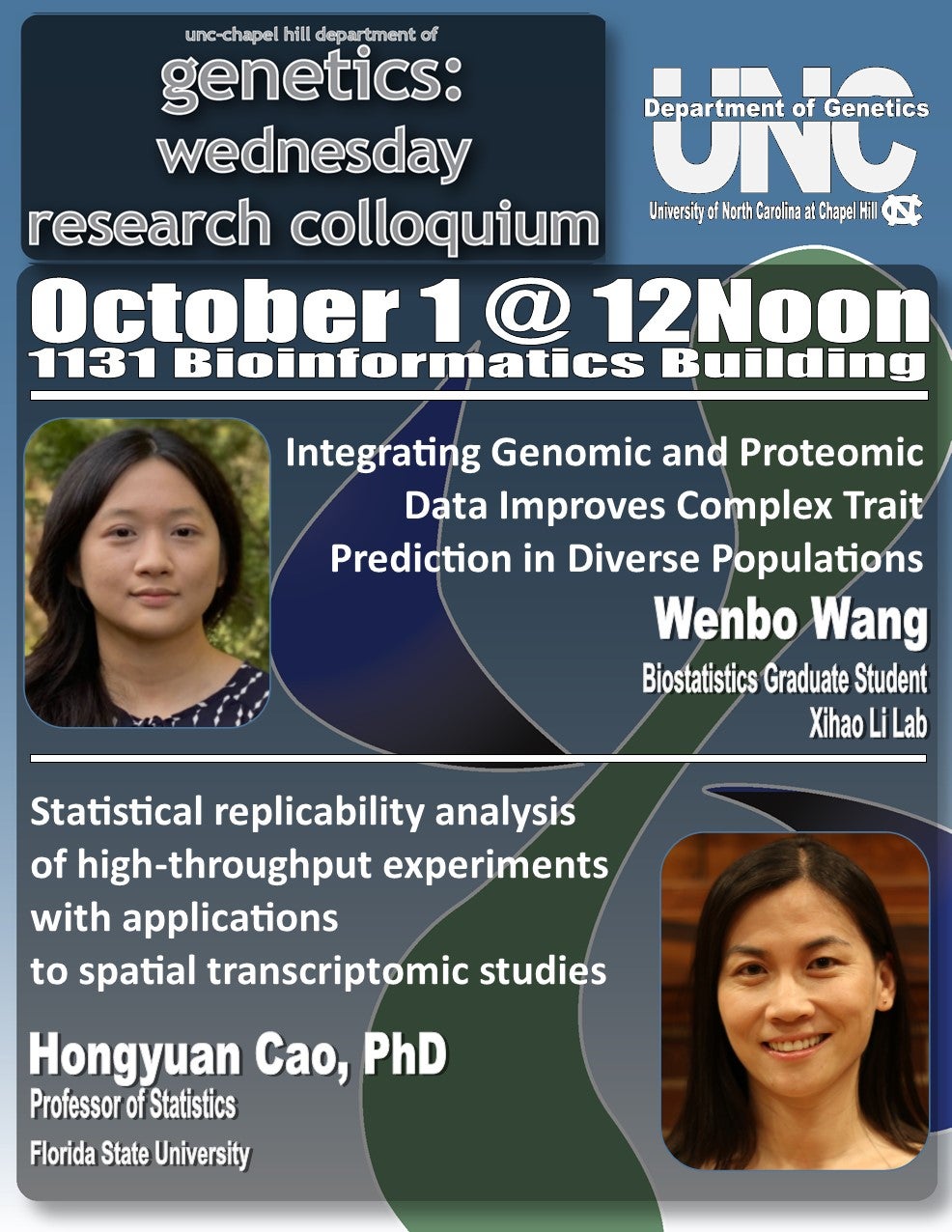 Genetics Colloquium_25 1001 Wang and Cao