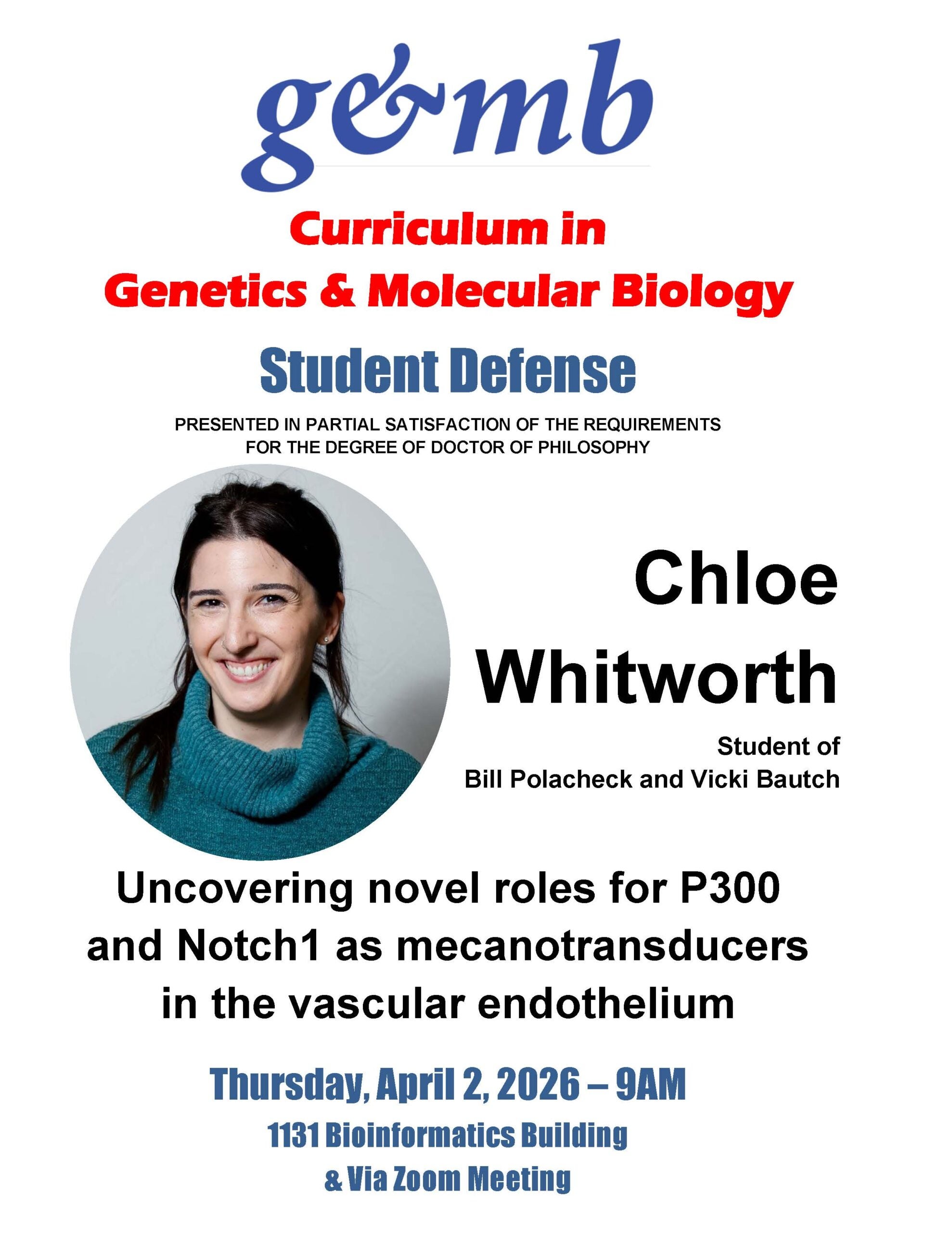 Chloe Whitworth_Defense Announcement 26 0402