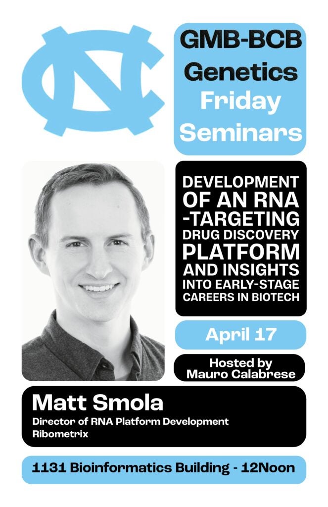GMB BCB Friday Seminar Series April 17 Matt Smola