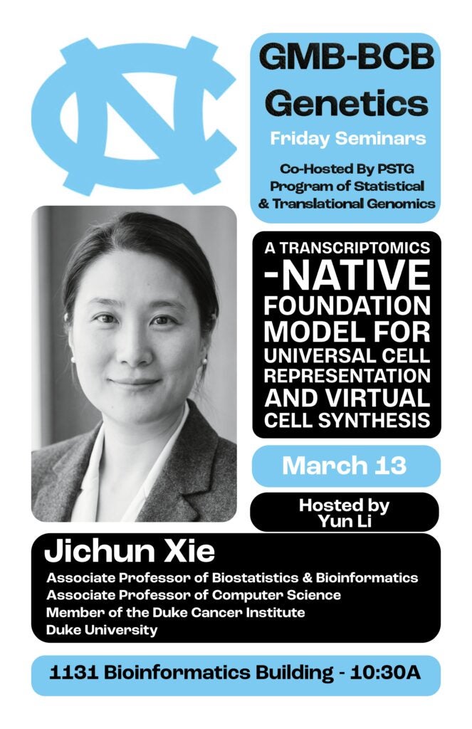 GMB BCB Friday Seminar Series March 13 2026 Jichun Xie