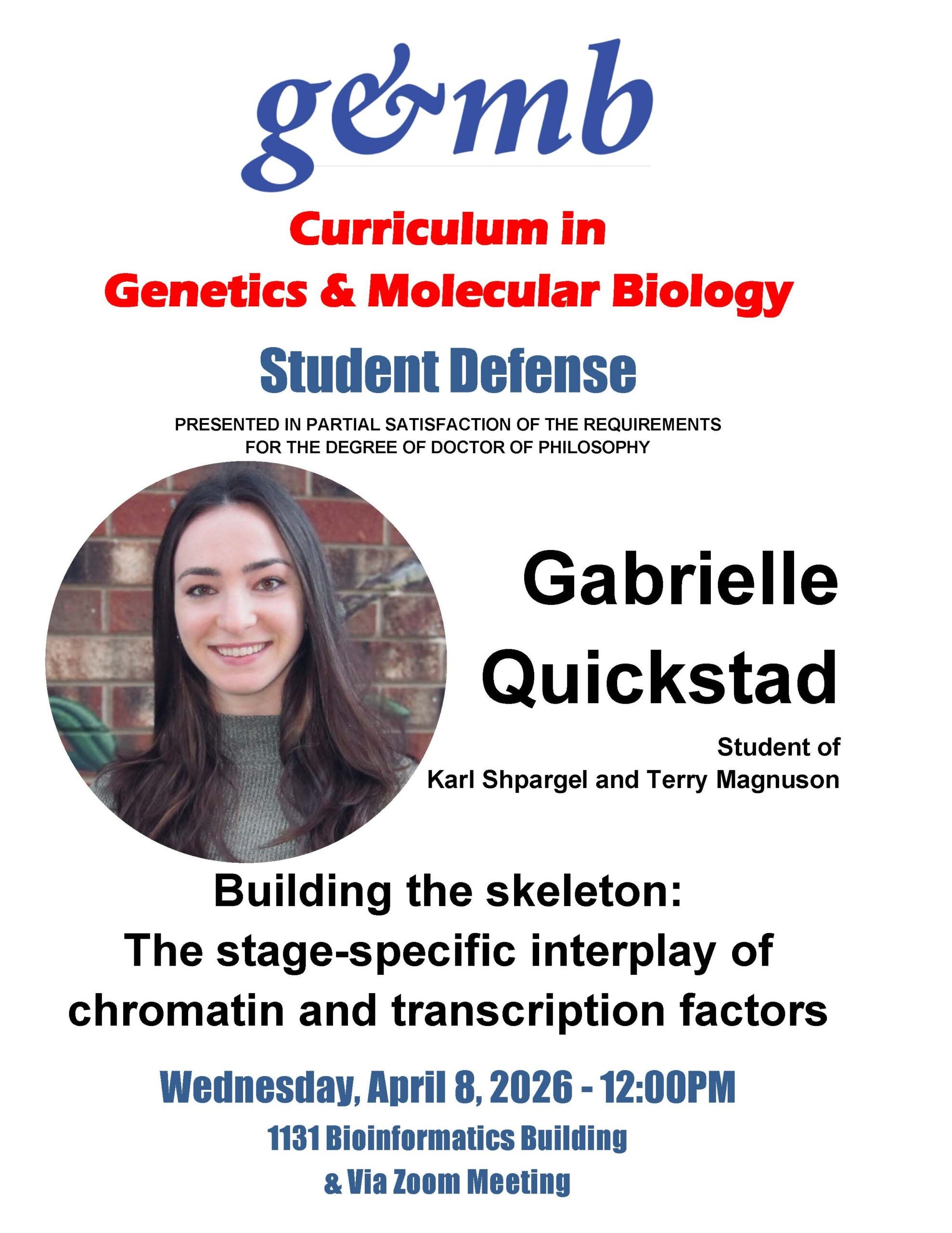 Gabrielle Quickstad_Defense Announcement 26 0408