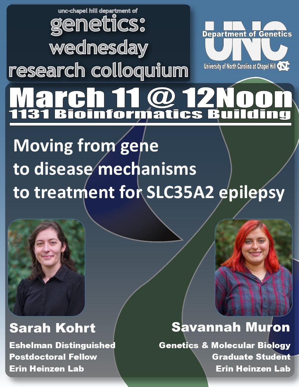 Genetics Colloquium_26 0311 Kohrt and Muron