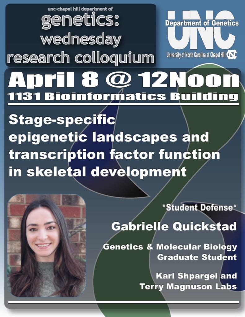 Genetics Colloquium_26 0408 Gabrielle Quickstad