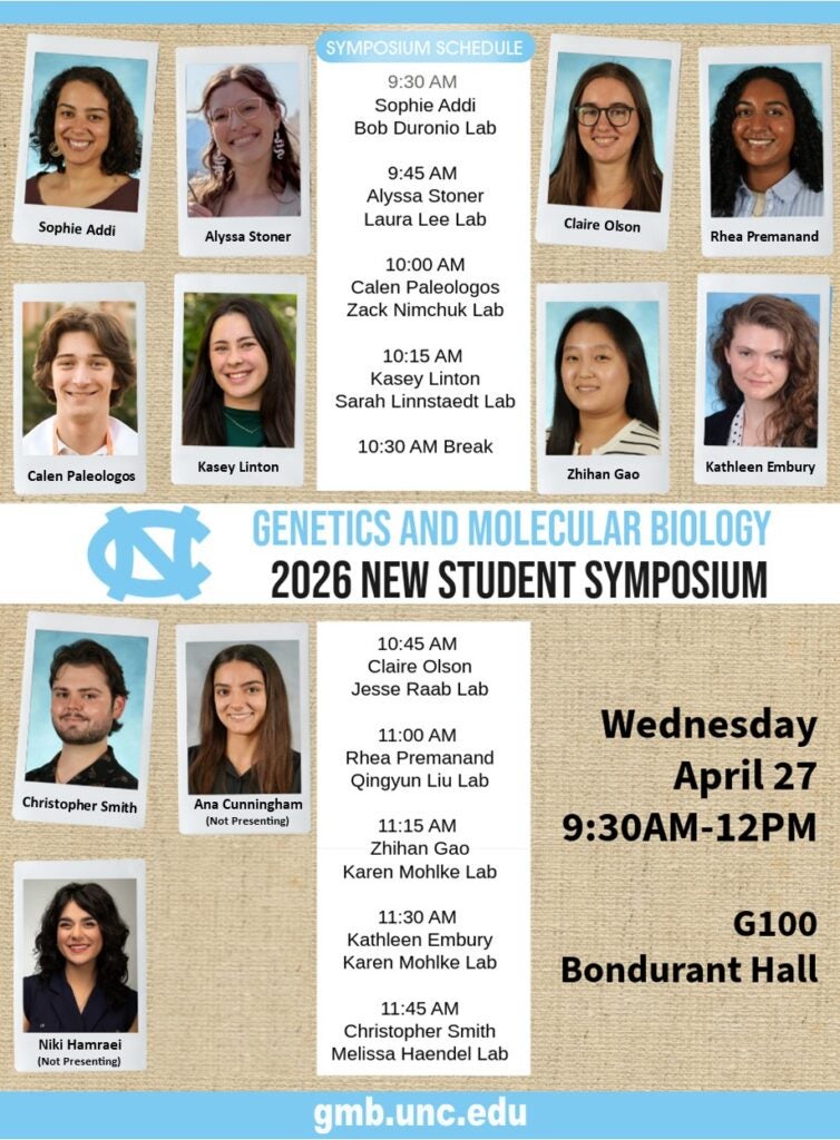 2026 UNC GMB New Student Symposium