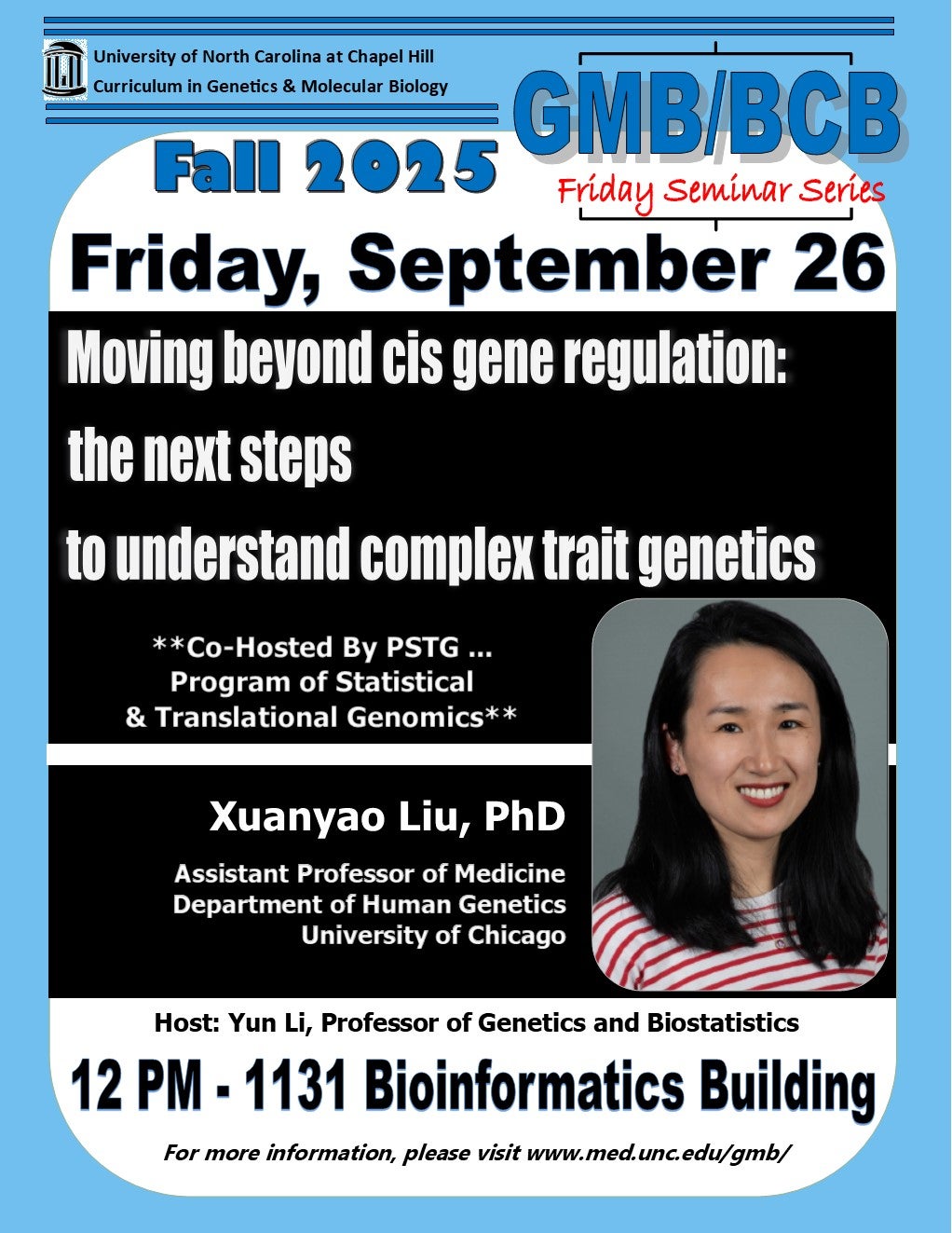 GMB BCB Seminars 25 0926 Xuanyao Liu