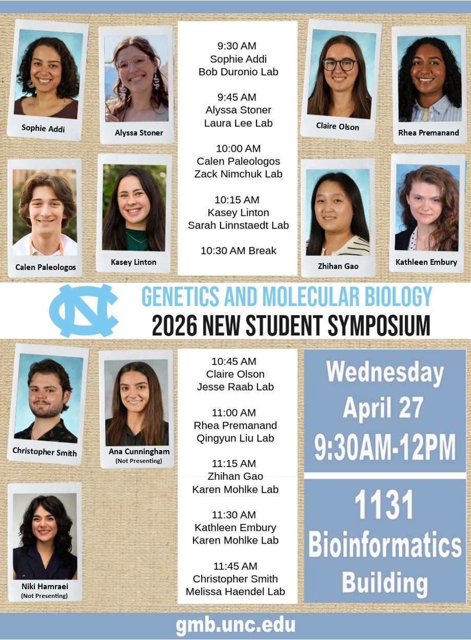 2026 UNC Chapel Hill GMB New Student Symposium
