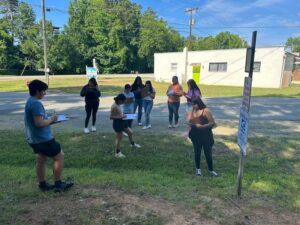 Fairview Youth in Action interns participate in walk audits