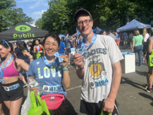 The CPL Engagement Team ran the Tar Heel 10 Miler on April 20. Congrats, Sayoko and Kevin!