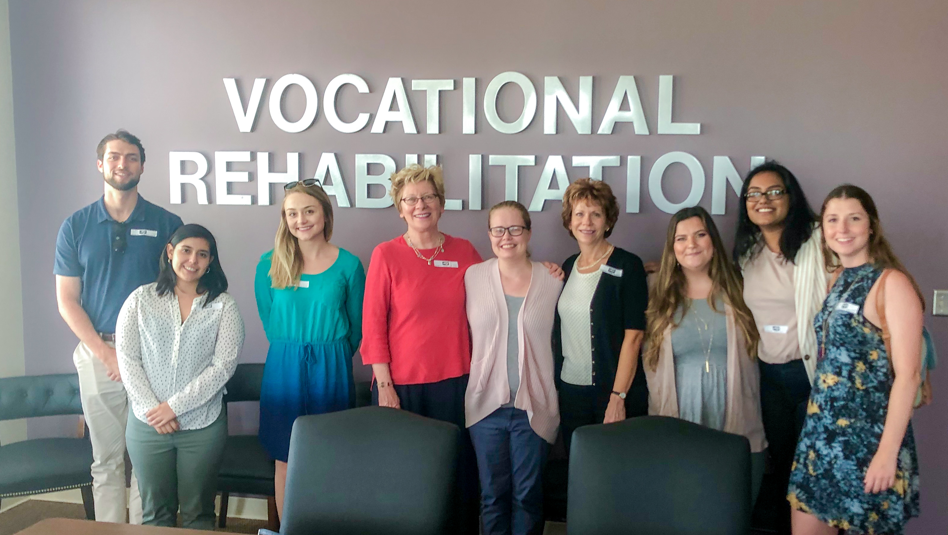 The RSA scholars took a trip to eastern North Carolina to tour vocational rehabilitation and community rehabilitation offices.