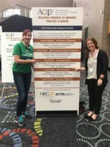 Anne Kirby and Lauren Little at the AOTA Conference