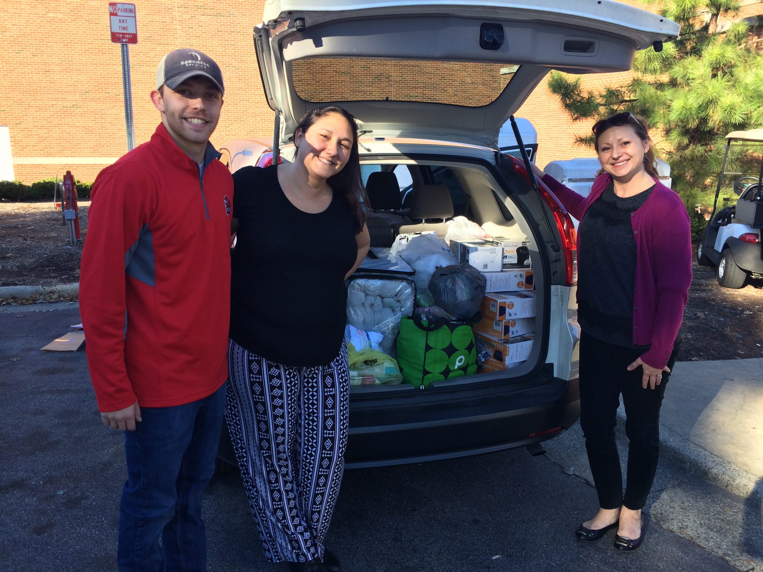 Thank you for a car filled with donations!