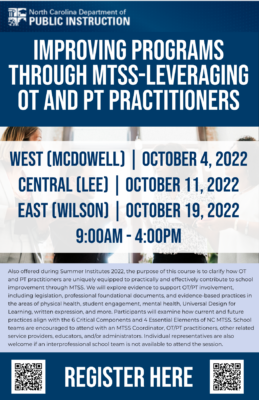 Improving Programs through MTSS: Leveraging OT and PT