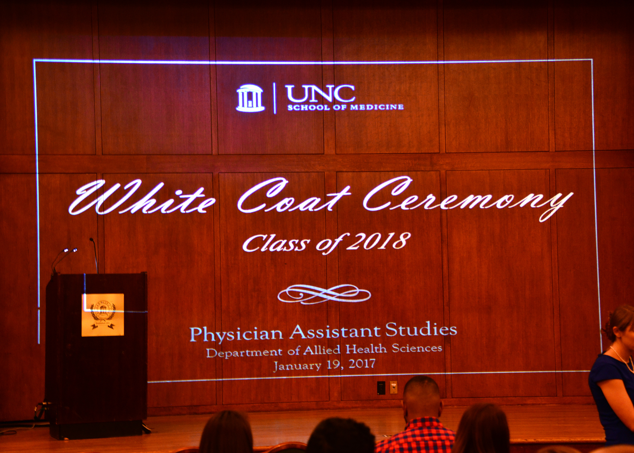 Division of Physician Assistant Studies White Coat Ceremony 2017