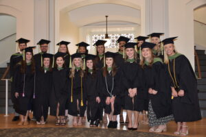 Group of graduates wearing regalia