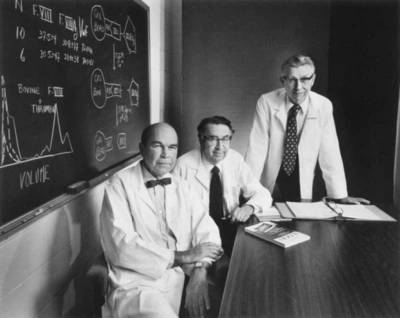 Drs Robert Langdell, Robert Wagner, and Kenneth Brinkhous