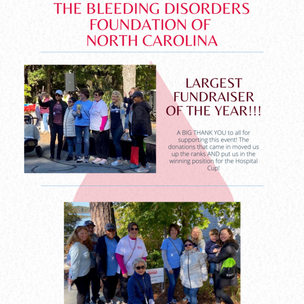Collage of photos from the 2022 Hemophilia Walk.