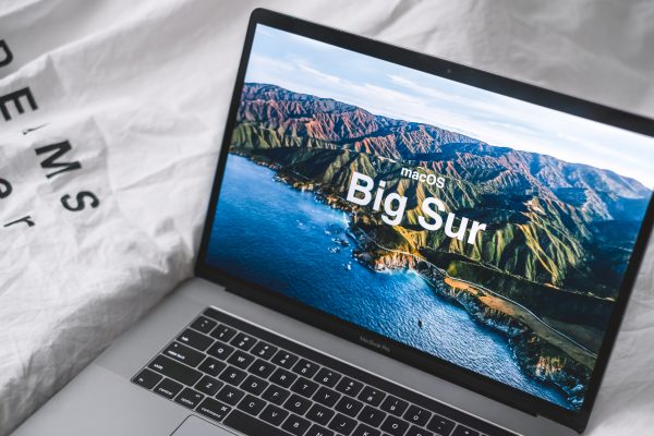 Big Sur on the MacBook screen