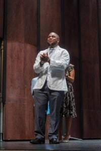 Joshua Walker in his White Coat.