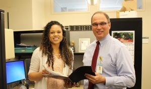 Dr. Nick Shaheen with Ashley Arrington, clinical research coordinator