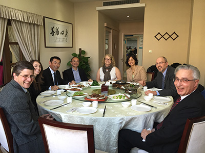 Dr. van Duin meets with collaborators and funding agency representatives in China.