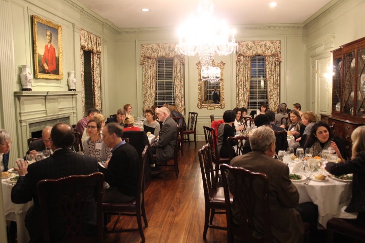 Faculty dinner in the DuBose Home.