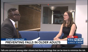 WRAL interviews Meredith Gilliam, MD, MPH, on falls prevention