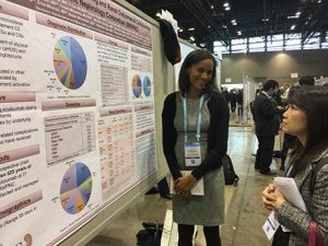 Keia Sanderson, MD presenting a poster at the American Society of Nephrology Kidney Week in 2016