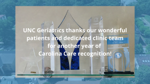 UNC Geriatrics: Carolina Care Excellence Award