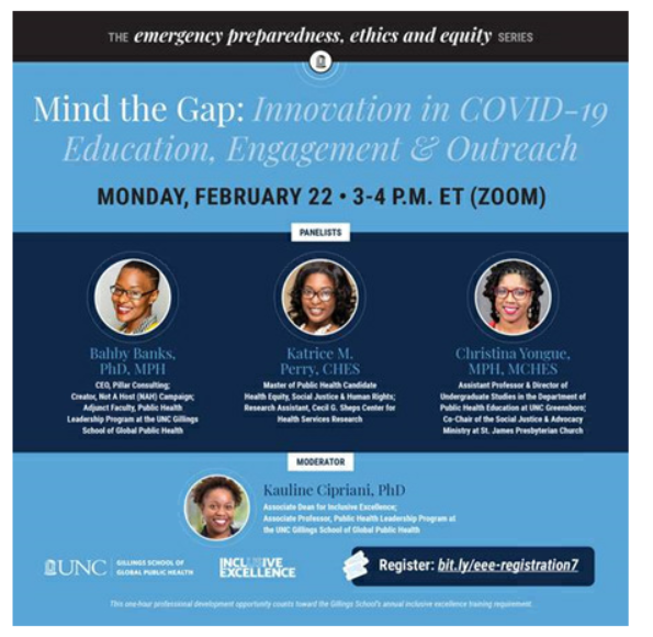 Mind the Gap: Innovation in COVID19 Education, Engagement & Outreach