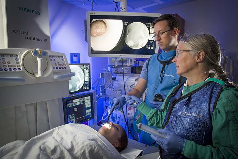 Medical staff performing a procedure