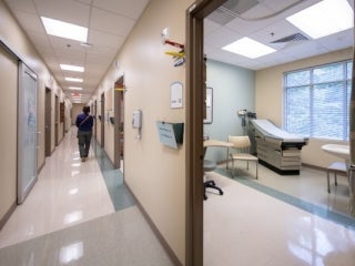 Exam room at the Neurology Clinic