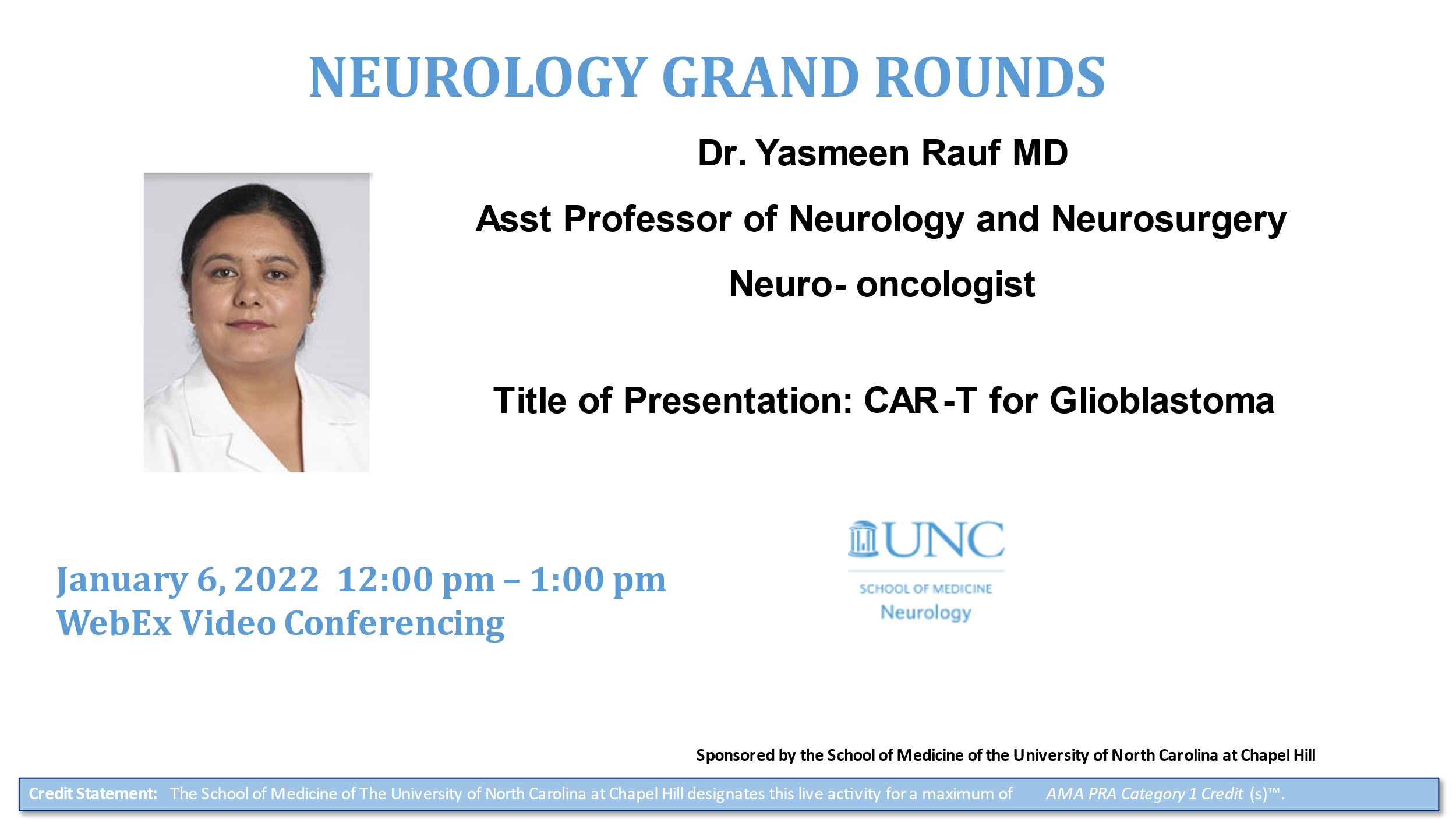 Dr. Yasmeen Rauf - Grand Rounds
